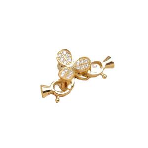 Collier en argent S925 avec perle et boucle de bracelet double face 5635, accessoires et composants de bijoux DIY, accessoire chapeau en herbe porte-bonheur - Product Image 5