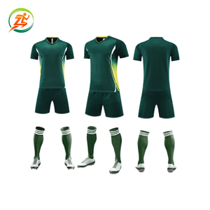 Aanpasbaar teamnaam voetbaltenue 100% polyester ademende stof hittetransfer bedrukt kleurenblokpatroon kort - Product Image 2