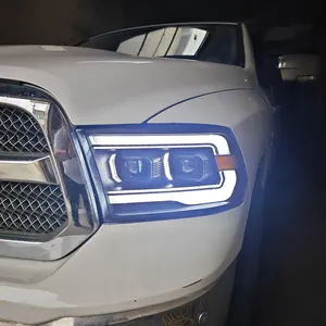 Faro Delantero para Dodge RAM 1500 2009-2018, Actualización Modificada a Nuevo Kit de Faros LED con Señal de Giro Dinámica DRL para Vehículo - Product Image 2