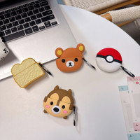 Nouvelle Housse d'écouteurs en silicone TPU personnalisable et écologique, motif animal de dessin animé, pour usage quotidien