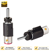 YIVO XSSH Hifi Non-Magnetic Gold Plated/Rhodium Plated Banana Plug, Konektor Audio Kabel Speaker HiFi untuk Loudspeaker