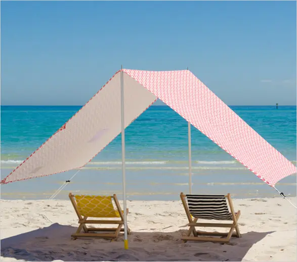 Tiendas de campaña carpa de playa con arena ancla portátil cubierta sombrilla de Playa Sol carpa refugio Pop-viento protección portátil