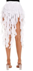 Mujeres Sparkly Sequin Belly Dance Hip Bufanda Cinturón Falda Latin Dance Belt Performance Tassel Wave Falda - Product Image 6