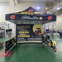 Tente personnalisée recommandée de nouvelle conception avec logo 10x10 tente pop-up pour l'affichage de la publicité extérieure du salon professionnel