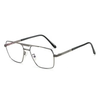Nouvelles lunettes de jeu unisexes pliables avec monture carrée à double barre, motif animalier, verres photochromiques transparents dorés et anti-lumière bleue
