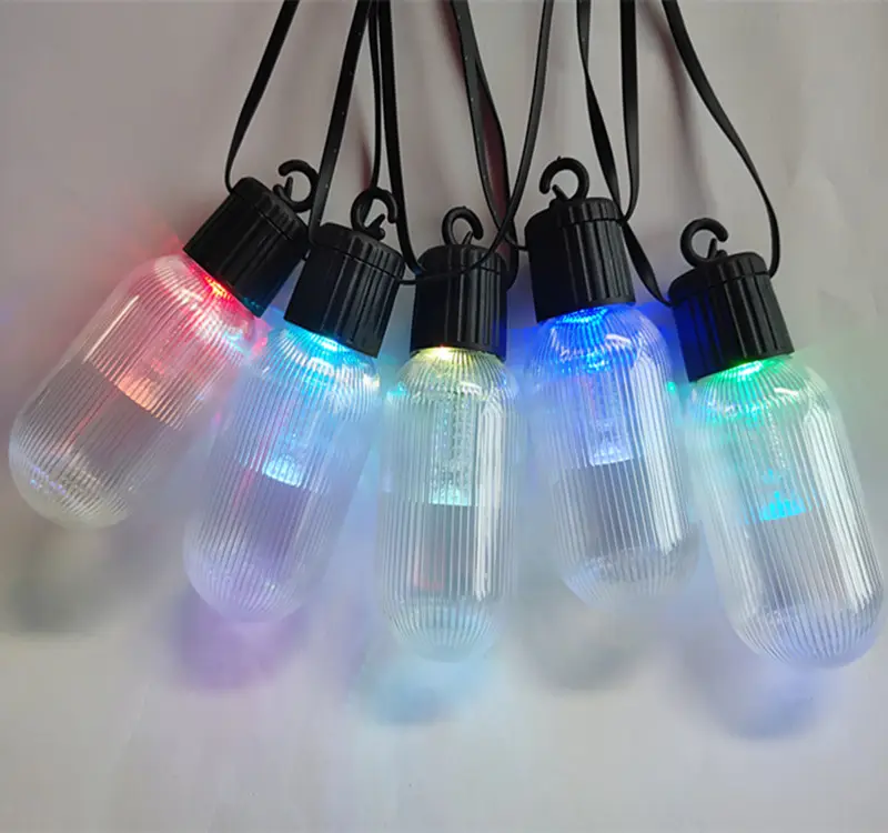 Lampu warna voltase rendah USB T45-LED RGB, lampu lari dengan aplikasi + tali lampu pintar kendali jarak jauh