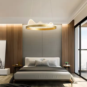 Zeal Lighting Circular <b>Pendant</b> <b>Lights</b> Modern Nickel Glass Led Ring <b>Light</b> Aluminum <b>Chandeliers</b> - Product Image 4