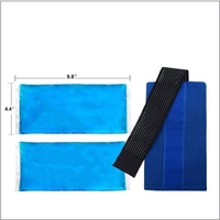 Compresse de gel réutilisable universelle pour les blessures - Compresse froide flexible avec dos en tissu doux pour la thérapie par le chaud et le froid