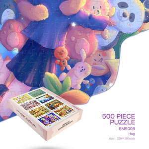 <span class=keywords><strong>Puzzle</strong></span> Educativo da 500 Pezzi in Carta, Legno e Plastica con Design Personalizzato e Stampa UV, Giocattolo Fai-da-Te per Età 14+, Confezione Regalo - Product Image 5