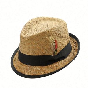 Multi Design Promotional High Quality Pork Pie <b>Hats</b> Men Cheap Trilby <b>Hats</b> Fedora <b>Hat</b> Custom Logo <b>Band</b> Round EVERGROWING Adults - Product Image 5