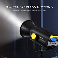 Kit de luz de fotografía de enfoque en vivo profesional, iluminación suplementaria de 300W para película, TV, foco de fondo suave