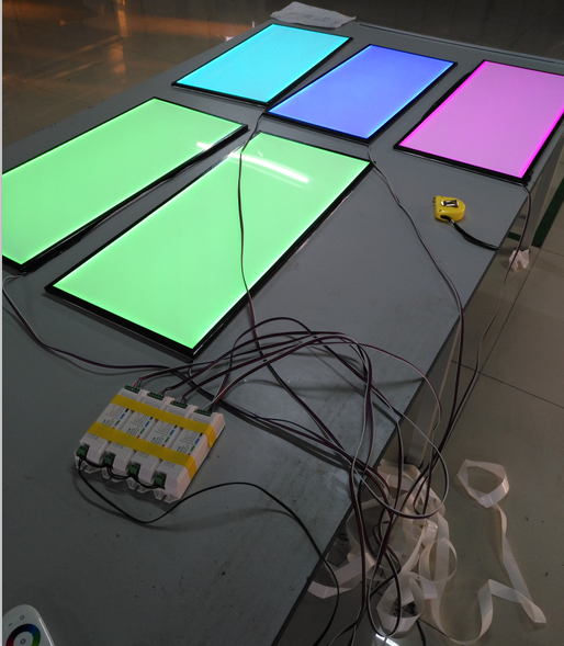 Aangepaste Vorm Pmma 10Mm Dikte Rgb/Rgbw Led Plafondlamp Panel