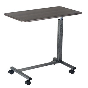 Adjustable Bedside Table With Pneumatic <b>Rod</b> Height Adjustable Laptop Bedside Table T Shape For Elderly Care - Product Image 4
