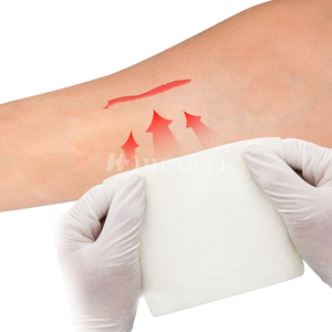 Medicazione per Ferite in Alginato di Calcio, Cerotti 4'' X 4'', Garza Morbida e Altamente Assorbente, Imbottitura Antiadesiva, Campione Gratuito - Product Image 4