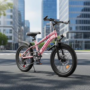 Bicicleta Infantil <span class=keywords><strong>para</strong></span> Niños y <span class=keywords><strong>Niñas</strong></span>, Bicicleta <span class=keywords><strong>de</strong></span> Montaña con Cuadro <span class=keywords><strong>de</strong></span> Acero al Carbono, Horquilla con Suspensión, Frenos <span class=keywords><strong>de</strong></span> Disco V - Product Image 1