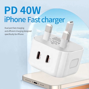 Venta al por mayor Original PD 40W Cargador rápido para <span class=keywords><strong>iPhone</strong></span> 13 12 11 Pro Max carga rápida para <span class=keywords><strong>iPhone</strong></span> 14 Plus <span class=keywords><strong>SE</strong></span> - Product Image 2