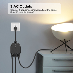 Domótica exterior Wifi enchufe eléctrico inteligente enchufe Wifi toma eléctrica Compatible con Alexa <span class=keywords><strong>Google</strong></span> Home - Product Image 2