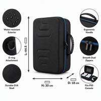 Étui rigide en EVA personnalisé avec logo pour manette PS5 DualSense, étanche, antichoc, portable, de protection, de transport et de rangement