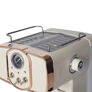 Machine à café expresso électrique semi-automatique de style rétro <span class=keywords><strong>vintage</strong></span>, réservoir d'eau de 1,5 L pour voiture et utilisation en extérieur - Product Image 4