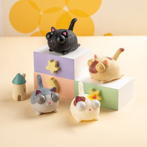 Jouet anti-stress amusant en forme de dessin animé, jouet à presser avec des yeux qui sortent, jouets animaux, jouets de décompression - Product Image 3