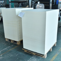 Échantillon gratuit de papier A4 300g 350 gsm recto verso feuille de papier ivoire dos blanc FBB Ningbo Fold C1S tableau ivoire