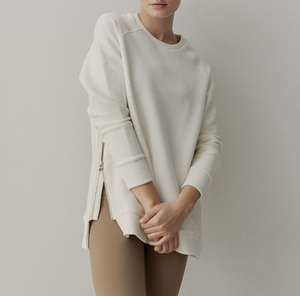 Felpa da <span class=keywords><strong>donna</strong></span> di <span class=keywords><strong>marca</strong></span> di seconda mano con cerniera ampio maglione tessuto a maglia per maglione - Product Image 1