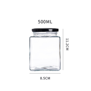Venta al por Mayor <span class=keywords><strong>de</strong></span> Frascos <span class=keywords><strong>de</strong></span> Vidrio <span class=keywords><strong>para</strong></span> Mermelada y <span class=keywords><strong>Miel</strong></span> <span class=keywords><strong>de</strong></span> <span class=keywords><strong>la</strong></span> Marca KANGAROO con Logotipo Personalizado Serigrafiado, 50 ml, 150 ml, Grado Alimenticio, Herméticos, Cuadrados - Product Image 3
