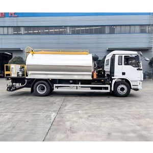 Camion pulvérisateur d'asphalte intelligent Shacman 9cbm de haute qualité, à transmission manuelle diesel, neuf - Product Image 3