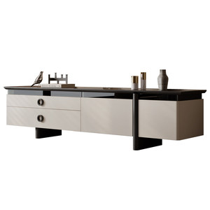 Meuble TV en bois, adapté aux téléviseurs de plus de 65 pouces, mobilier de salon haut de gamme, meuble de maison avec un grand espace de rangement - Product Image 5