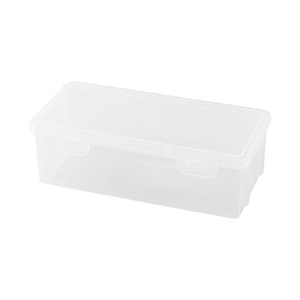 Transparent Pencil <b>Storage</b> Box Rectangle 1-3L Office Organizer Minimalist PP Plastic - Product Image 5