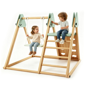 Estructura de Escalada Montessori, Set de Juego de Escalada de Madera, Gimnasio de Madera Pikler para Jardín de Infancia, Juego Interior para Niños Pequeños - Product Image 1