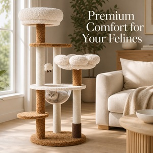 Arbre à chat professionnel OEM/ODM de grande taille, conception robuste et stable avec <span class=keywords><strong>peluche</strong></span> chaude pour l'hiver, service personnalisé disponible - Product Image 2