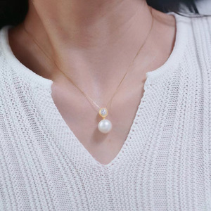 จี้เงินแท้ S925 พร้อมลูกปัดกลมขนาด 10-13 มม. อุปกรณ์ทำสร้อยคอแฟชั่น DIY ฐานเปล่า 31127 - Product Image 3