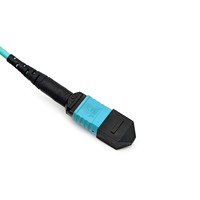 Kabel Patch Fiber Optik MPO ke SC 8/12/24 Core, Kabel Patch Cord MPO Fiber Optik 1M 3M 5M atau Sesuai Pesanan