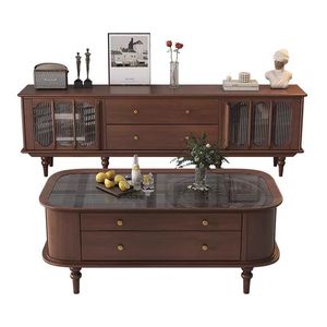 צרפתי וינטג טלוויזיה לעמוד יוקרה תחושה מתוחכמת בסגנון אמריקאי לארון בסיס סגנון ביתי מתוחכם - Product Image 6