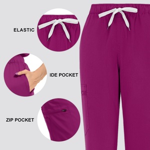 Tenue chirurgicale professionnelle pour femme, col en V, manches courtes, pour bloc opératoire et salle de lavage médical - Product Image 2