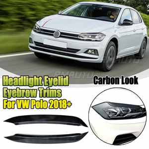 Par de Cubiertas Decorativas ABS para Faros Delanteros (Estilo Ceja) y Alerones Laterales Traseros Brillantes (Estilo Canard) para VW Polo 2018+ - Product Image 2