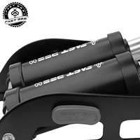 FAST BEE Treadle Type Double Pump Steel Mountain Stand Bicycle Air Pump with Pressure Gauge 120-180PSI