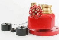 Raccord d'entrée bidirectionnel et quadruple pour systèmes de conduites de tirage à sec, pour tuyaux d'incendie de 100 mm de diamètre, outils et équipement incendie