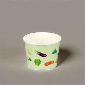 Vente en gros de barquettes jetables pour porridge, personnalisables avec logo, couleur blanche, en papier, pour soupe, bol ou tasse - Product Image 4