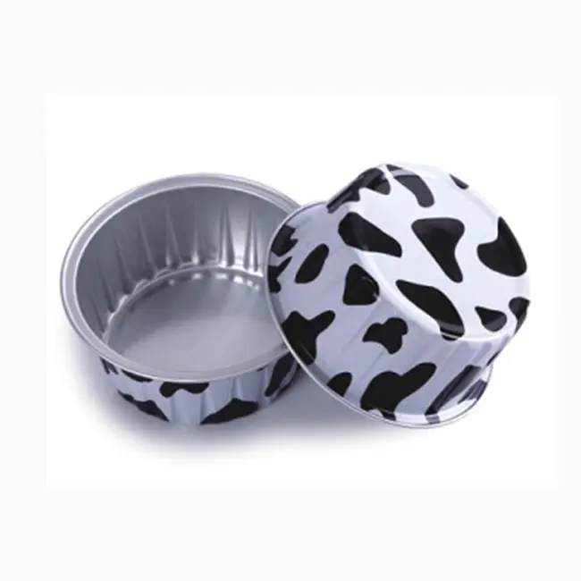 Disposable Colorful Aluminum Foil Cupcake Baking Cups Fast Food Large Aluminum Foil Cups With Lid