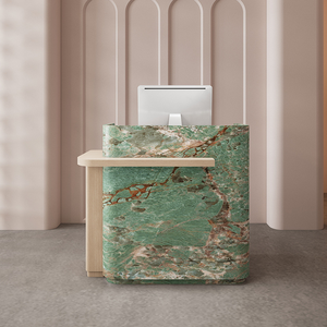 Mostrador de Recepción Pequeño de Estilo Moderno y Lujoso para Tiendas de Ropa, Salones de Belleza y Recepciones - Product Image 6