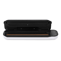 Scelleuse alimentaire électrique mini portable en plastique, design compact, faible coût, bouton tactile, indicateur LED, coupe-sac