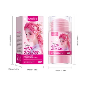 Cera para Cabello Sadoer OEM con Extracto de Sakura para Controlar las Puntas Rebeldes y Suavizar los Bordes, Fijación Duradera y Refrescante, 40g - Product Image 6