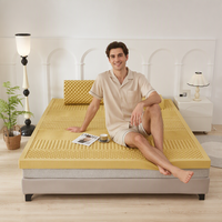Surmatelas en latex naturel écologique sur mesure en gros, doux, moderne, en bois d'agar, pour massage, chambre, école, maison, mobilier