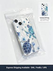 Custodia Morbida Antiurto in TPU Trasparente con Glitter e Motivo Tartaruga Marina Stile Inchiostro Lavato <span class=keywords><strong>per</strong></span> iPhone 17 16 15 14 13 Pro Max - Product Image 5