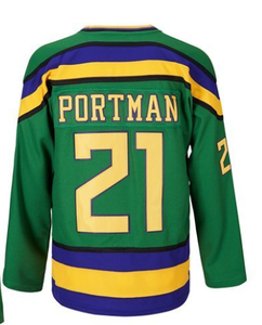 Maglia da Hockey su Ghiaccio del Film Mighty Ducks of Anaheim 99 BANKS 96 CONWAY 21 PORTMAN 44 REED - Product Image 6