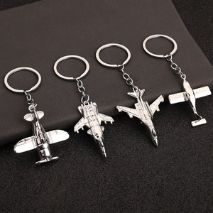 Porte-clés de luxe Y2K en forme d'avion 3D, modèle de drone, avion de chasse volant en métal, pour sac à dos d'enfants - Grande Vente - Product Image 1