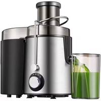 Extracteur de jus centrifuge électrique professionnel en acier inoxydable pour usage domestique et en camping-car