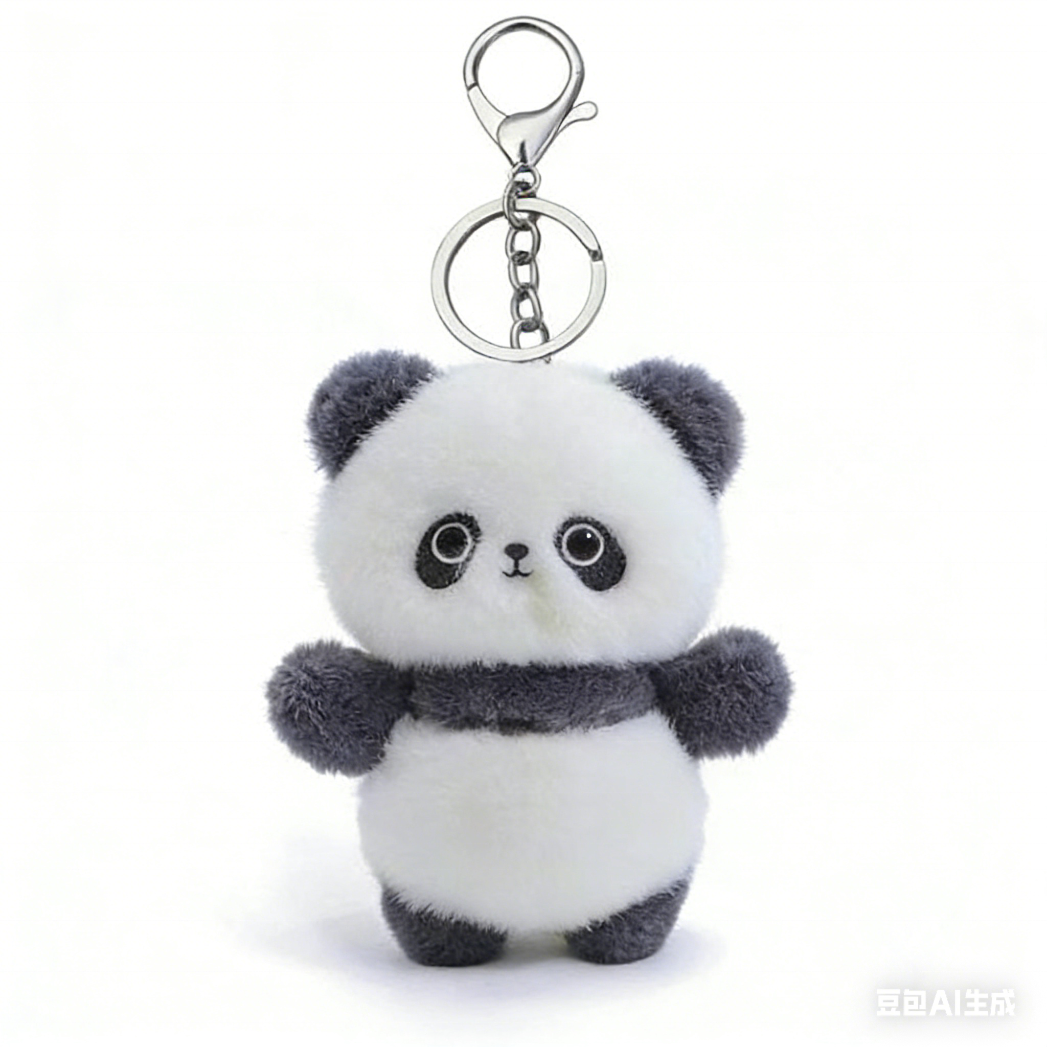 Cute Cartoon Panda Plush Doll Hanging Backpack Bag Pendant Toy Keychain Small Gift Modern Art China Supply Valentine's Day